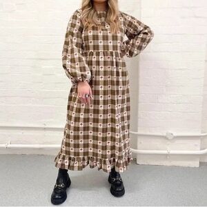 Megan Crosby handmade maxi mushroom dress